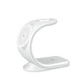 thumbnail image 1 of Teléfono inalámbrico Estación de carga vertical rápida 3 en 1 Auricular Smartwatch Cargador Reemplazo para iPhone 12/13 Serie Blanco 15W Inevent EL005044-02B, 1 of 7
