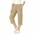 thumbnail image 5 of Afuyipoi Kids Pants For Boys Girls (For 5-16), Lightweight 100% Cotton Elastic Waist Solid Color School Trousers For Boys Girls Khaki 14-15 Years, 5 of 7