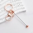 thumbnail image 4 of CNKOO 6 Pcs Key Chains Gradient Color Bead Lobster Clip Key Storage Stainless No Deformation Pendant DIY Crafts Jewelry Making Gift Golden One Size, 4 of 13