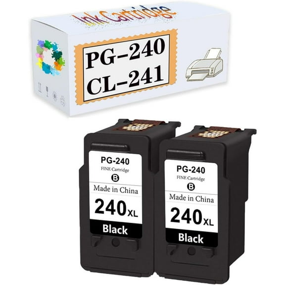Compatible PG-240 CL-241 PG240 CL241 Ink Cartridges Replacement for Canon MG2120 MG2220 MG3120 MG3220 MG4120 MG4140 MX372 MX374 MX432 MX434 MX452 MX512 MX514 Printers