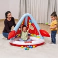 thumbnail image 3 of Fisher-Price Rocket Pals Inflatable Indoor and Outdoor Ball Pit with 15 Play Balls, 3 of 15