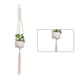 thumbnail image 1 of Yuarrent Cestas colgantes 100 hechas a mano, soporte para plantas, macramé, colgador de plantas, maceta para colgar en la pared interior, soporte para Jardín y Patio No.10 Yuarrent HA001777-10, 1 of 1
