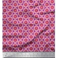 thumbnail image 1 of Soimoi Purple Cotton Jersey Fabric Mandala Geometric Print Fabric by the Yard 58 Inch Wide, 1 of 1