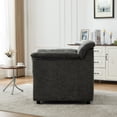 thumbnail image 3 of HOQBN 38" Oversized Accent Chair,Chenille Upholstered Living Room Chairs,Modern Arm Chair for Living Room, Bedroom,Gray, 3 of 8
