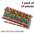 thumbnail image 5 of 48Pieces Christmas Pencil Wood Pencils with Erasers Christmas Stocking Fillers Wood Drawing Pencils for Student, 5 of 7