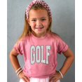 thumbnail image 6 of Polka dot Golf Graphic T-Shirt for Girls and Women - Cute Golf Lover Outfit Mauve Shirt Youth Large, 6 of 8