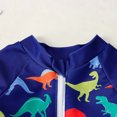 thumbnail image 5 of LJEFF Toddler Boys Rash Guard with Hat, Zipper Quick Dry Cute Long Sleeve Swimsuit Multicolor Size 1, 5 of 7