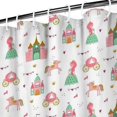 thumbnail image 3 of Princess Castle Pattern Shower Curtain 72"x72" ,Bathroom Decorative Shower Curtains Set with 12 Hooks,Modern Waterproof Washable Shower Curtain, 3 of 6