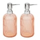 thumbnail image 2 of Dispensador de jabón de vidrio de 2 piezas, resistente y a prueba de fugas, para salón de belleza, botella desinfectante de manos. naranja, 2 of 9