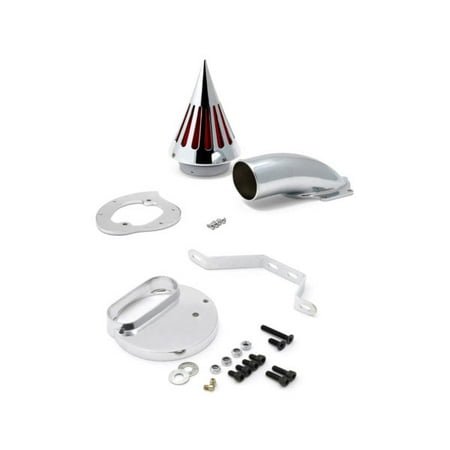 Billet Air Filter Bolt - Krator Yamaha VStar 1100 V-Star 1100 Cruiser High Quality Chrome Billet Aluminum Cone Spike Air Cleaner Kit Intake Filter Motorcycle 1999+