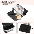 thumbnail image 4 of Pzuqiu Polka Dots Leather Crossbody Bag Practical Functional Quilted Leather Crossbody Bags for Women with Chain Strap Exquisite Fashion for Teen Girls-Women, 4 of 7