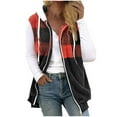 thumbnail image 2 of Drovellove Plus Size Women's Sleeveless Zip Up Vest Coat with Pockets – Casual Open Front Solid Outerwear for Fall Winter Layering, V Neck Lightweight Jacket for Work, Weekend Brunch, 2 of 5