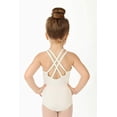 thumbnail image 3 of Elowel Girls' Double Strap Camisole Leotard Light Blue (size4-6), 3 of 3