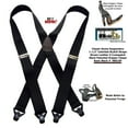 thumbnail image 4 of Holdup Brand Classic Series Basic Black X-back Suspenders With Black Gripper Clasps, 4 of 4