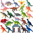 thumbnail image 4 of Calendario de adviento 2024 Escena de dinosaurios navideños Calendario de adviento, cuenta regresiva hasta 24 juego de juguetes con números de dinosaurios, 4 of 5