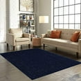 thumbnail image 2 of Home Queen Enfants Favori Zone de Couleur Unie Tapis Marine, 3' Rond, 2 of 4
