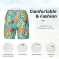 thumbnail image 5 of Sigee Cute Pineapples Print Mens Swim Trunks with Compression Liner Quick Dry Swim Stretch Beach Shorts with Pockets,S-3XL, 5 of 7
