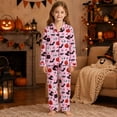 thumbnail image 2 of ZHOGXU Cozy Kids Halloween Sleepwear Long Sleeve Top And Pants Pj Sets For Boys Girls Nightwear Loungewear,12 Years, 2 of 4