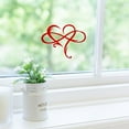 thumbnail image 2 of FNGZ Stickers Decor Infinite Heart Art Home Window Glass Living Room Sticker Wall Sticker Decoration Red, 2 of 8