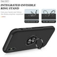 thumbnail image 3 of [PST] iPhone XR Ring Case, Hybrid Magnetic Kickstand Case Cover with Invisible Ring Stand, 3 of 5