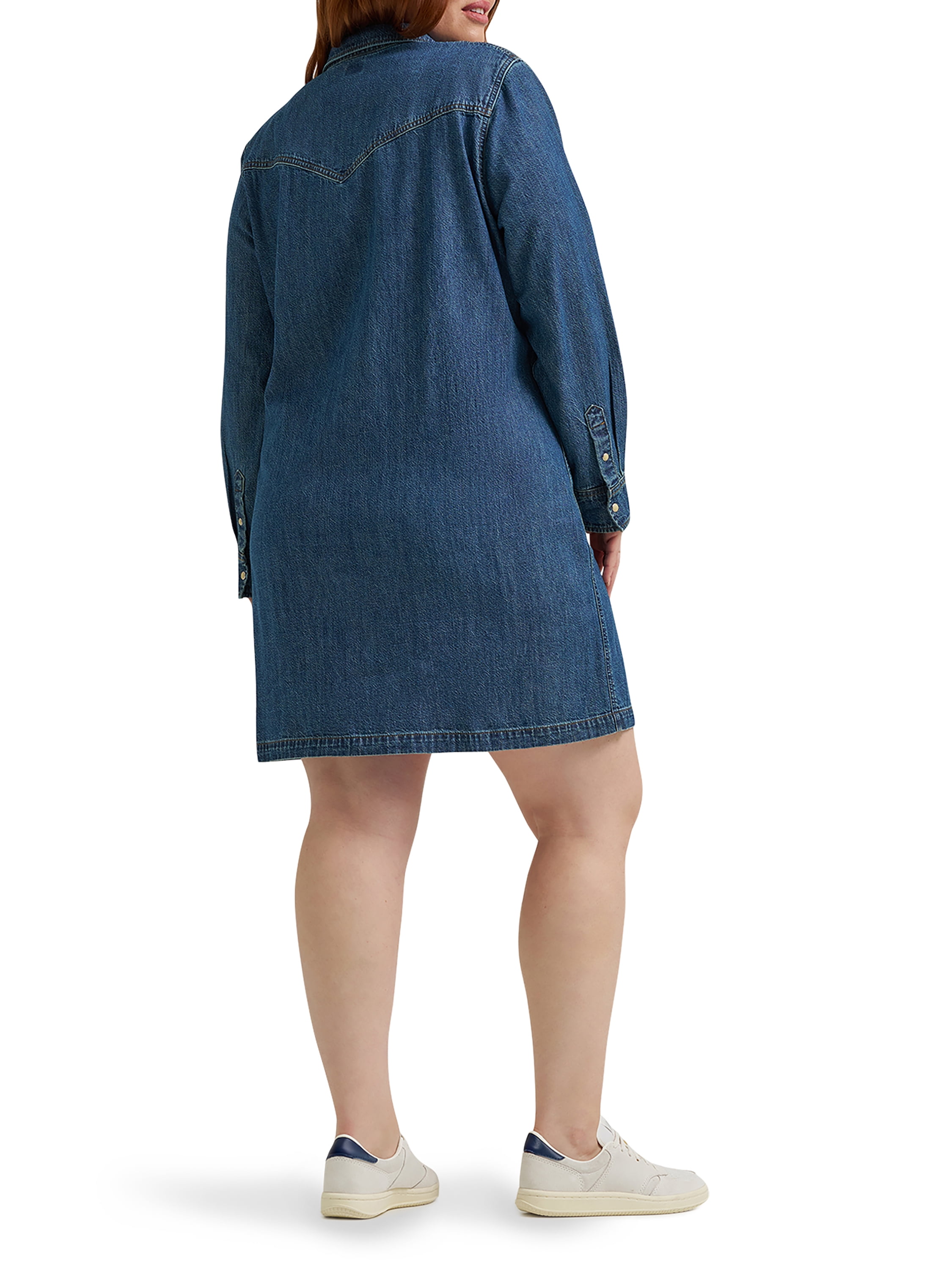 Lee Women's and Women's Plus Heritage Western Denim Dress, Sizes XS-4X