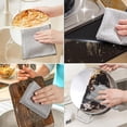 thumbnail image 6 of 15 Pack Non-Scratch Wire Dishwashing Cloths – 20x20 cm Double Layer Silver Mesh Dishcloth – Multipurpose Steel Wire Cleaning Cloth – Reusable Cleaning Rags for Washing Dishes, Cookware, Sink, Stove, 6 of 8