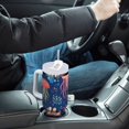 thumbnail image 4 of Yayeee 40oz Stainless Steel Tumbler with Straw and Handle Double-Wall Insulated Travel Water Bottle, Pink Jellyfish, 4 of 8