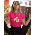 thumbnail image 2 of Vintage Sun Moon Daisy T-Shirt Women -Image by Shutterstock, Female 3X-Large, 2 of 4