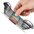 thumbnail image 4 of yuksok 9 Pcs Cuillère Doseuse Double Face Ustensile de Cuisson Cuillère Multicolore, 4 of 9
