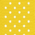thumbnail image 4 of Offray Ribbon, Maize Yellow with Polka Dot 7/8 inch Grosgrain Polyester Ribbon, 9 feet, 4 of 5