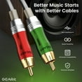 thumbnail image 4 of GEARit XLR Male to 2 RCA Male Y-Splitter Cable (3.3ft) Dual 2 RCA to 1 XLR Male to Male - Unblance Plug for Home Theater Mixers Amplifiers Hi-Fi Systems Microphone, 3.3 Feet, 4 of 7