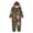 Kid9, variant on WAGUTH Family Matching Christmas Onesie Hooded Jumpsuits Cute Cartoon Print Zip Up Holiday Loungewear One Piece Pajamas for Xmas Party