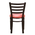 thumbnail image 6 of Linon Belmar Metal Dining Side Chairs, Set of 2, Antique Bronze and Red Faux Leather, 6 of 9
