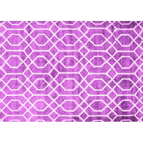 Ahgly Company Indoor Rectangle Trellis Pink Modern Area Rugs, 5' x 8'