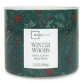thumbnail image 3 of Mainstays 3-Wick Winter Woods Scented Candle with a Green Garland Toss Scene Wrap, 13-Ounce, 3 of 6