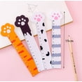 thumbnail image 2 of 10 Pcs Wooden Ruler Adorable Rulers Drawing Account Rulers Lovely Rulers Cartoon Rulers Creative Measuring Cat Design Stationery Student 19CM white, 2 of 5
