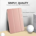 thumbnail image 4 of MoKo Case for iPad 10.2 iPad 9th Generation 2021/ iPad 8th Generation 2020/ iPad 7th Generation 2019, Auto Wake/Sleep Slim Stand Hard Back Smart Cover for iPad 10.2 inch, Rose Gold, 4 of 10