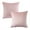 Light Pink, variant on Phantoscope Decorative Throw Pillow Set, Soft Silky Velvet & Soft Pleated Velvet Bundle, for Sofa Couch Bedroom, Lemon Yellow & Navy, 18" x 18"