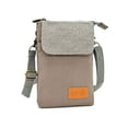thumbnail image 2 of LAVA Small Crossbody Phone Purse for Women Men Waterproof Canvas Shoulder Bag Passport Wallet for Travel(Gray), 2 of 8