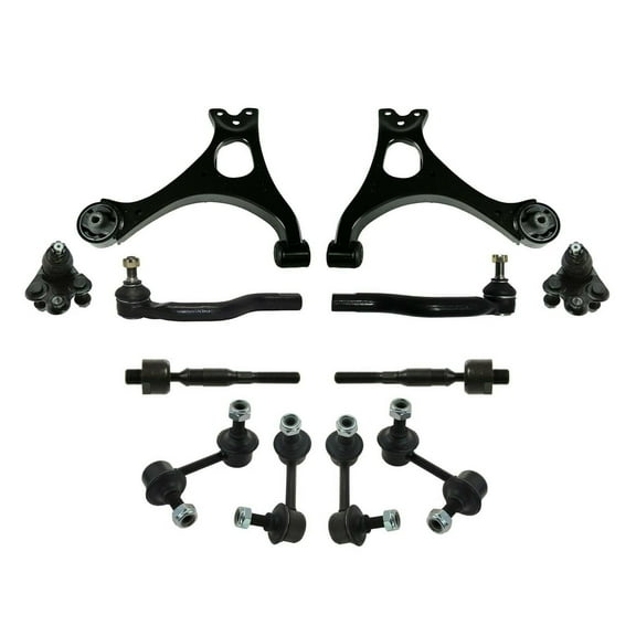 Front Lower Control Arm   Ball Joints Front Rear Sway Bar Links Tie Rod Ends Steering & Suspension Kit 12 Pieces Fits select: 2006-2011 HONDA CIVIC