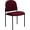 Burgundy Fabric, variant on Vinyl Upholstered Stackable Side Chair with Padded Seat for Reception, Living Room or Office, Modern Stacking Chair, Black