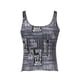 thumbnail image 5 of SAYOO Mujeres Impreso Tank Tops Grunge Punk Lindo Mini Chaleco Goth Negro Spaghetti Strap Backless Crop Tops Coreano Verano Tee SAYOO Moda, 5 of 9