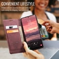 thumbnail image 6 of CaseMe Leather for Samsung Galaxy A36 5G Case, Flip Wallet Leather Case with Card Holder Magnetic Closure Shockproof Kickstand Protective Phone Cases Cover for Samsung Galaxy A36 5G 6.5-inch,Wine Red, 6 of 12