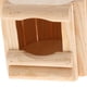 thumbnail image 3 of Cama para animales pequeños, juguete para hámster, jaula, casa de madera redondo, 3 of 9