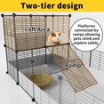 thumbnail image 4 of Loft & Partition Cage Indoor Small Animal Habitat With Waterproof Plastic Bottom, 4 of 8