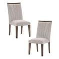 thumbnail image 2 of Pemberly Row Wood and Fabric Dining Room Chairs in Brown (Set of 6), 2 of 9