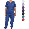thumbnail image 5 of Uniforme Medico Pijama Quirurjica Mujer Jumper Conjunto CH Color Azul Acero, 5 of 5