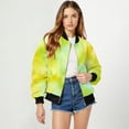 thumbnail image 4 of Kaondbfi Women's Fashion Jacket, Autumn Casual Square Thin Pocket Jacket Top Tie Dye Print Winter Clothing for Women, 4 of 9