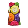 thumbnail image 5 of Fotbe Brightly Colored Cupcakes Pattern Men's Quick Dry Workout Tank Top Gym Muscle Tee Fitness Bodybuilding Sleeveless T Shirt Breathable Workout Shirt-Small, 5 of 9