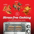 thumbnail image 4 of Kitchen Elite 4-Slice Toaster Oven Compact Countertop & Stainless Steel Tray, Black, 4 of 10